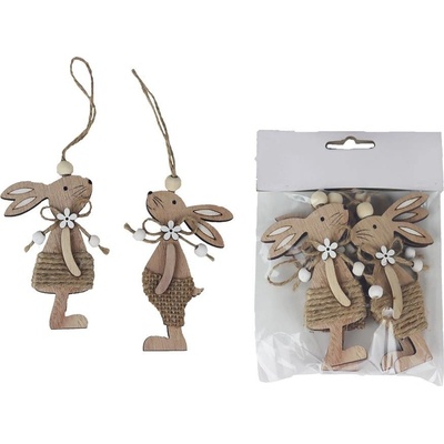 Zajac na zavesenie, 4 ks D5033