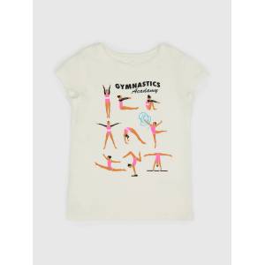 GAP Бебешка тениска с щампа Gap GAP | Byal | Момичешки | L