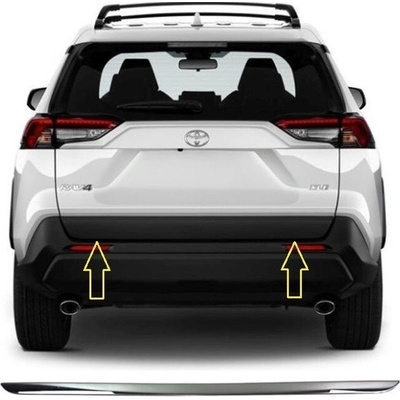 Nerez leštený kryt hrany kufra Toyota RAV4 2018-2023
