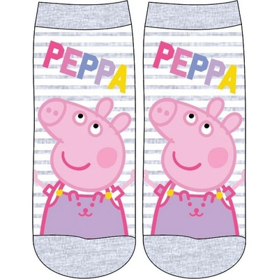 E Plus M ponožky Peppa Pig 5234745 šedá/bílá pruh