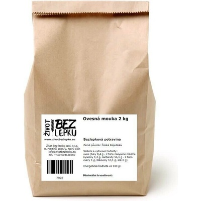 Život bez lepku Ovesná mouka hladká 2 kg