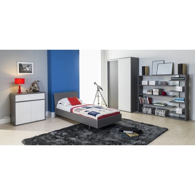 FRONTI Sestava ZONDA 2 šedá bílý lesk – Hledejceny.cz