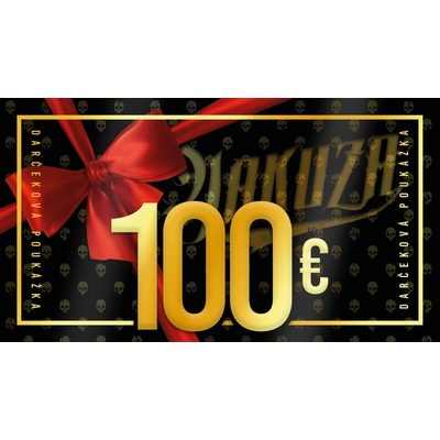 Darčeková poukážka v hodnote 100 € pre nákup v kamenných predajniach Hodnota: 100 €, Použitie: v kamenných predajniach