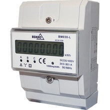 Energetický měřič třífázový Bemko 80 A 230 V IP20