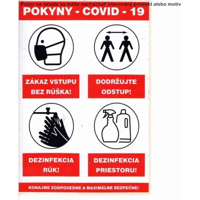 Piktogram Pokyny Covid-19 A5