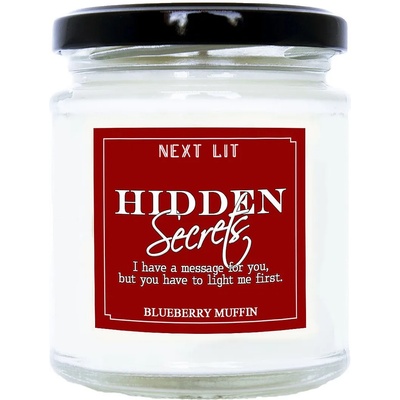 With Scent of Books Ароматна свещ Next Lit Hidden Secrets - Обичам те, на английски език (NLHS03_EN)