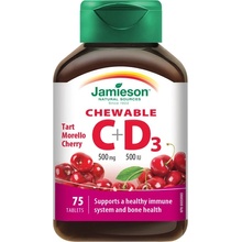 Jamieson Vitamín C & D Cherry 75 tabliet