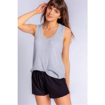 PJ Salvage Ribbed Short - Schwarz