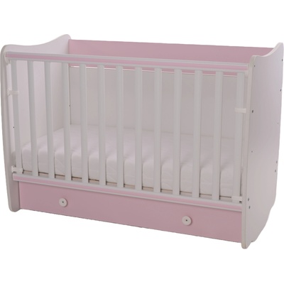 Lorelli Трансформиращо се легло-люлка Lorelli - Dream, бяло и розова орхидея, 60 х 120 cm (10150420038A)