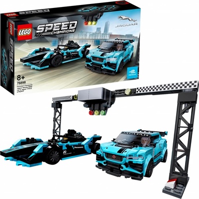 LEGO® Speed Champions 76898 Formula E Panasonic Jaguar Racing GEN2 car & Jaguar I-PACE eTROPHY