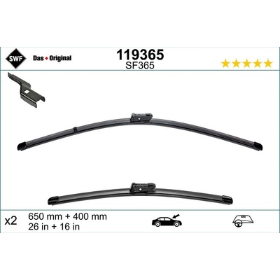 SWF Visioflex Set 650+400 mm 119365