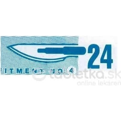JAI Surgicals SKALPELOVÉ ČEPIELKY SURGEON č.24 sterilné 1x100 ks