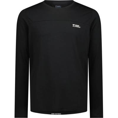 Mons Royale Мъжка фланелка с дълъг ръкав за колоездене Mons Royale Diversion Merino Bike Jersey L/S Cycling jersey - Black - размер XL (056-3547-0114)