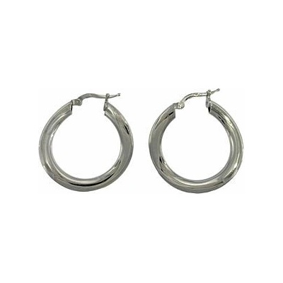 Infinitysilver stříbrné náušnice kruhy prohnuté 472142