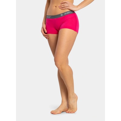 Sensor Merino Wool Active kalhotky s nohavičkou magenta