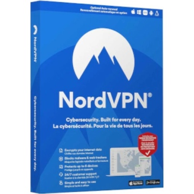 NordVPN Standard - 1 ročná VPN a Kyberzabezpečenie pre 10 zariadení | Software