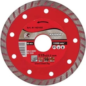 Raider Диск диамантен turbo Ø 115х22.2 мм rd-dd05 raider