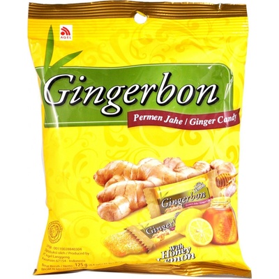 Gingerbon Zázvorové cukríky med a citrón 125 g