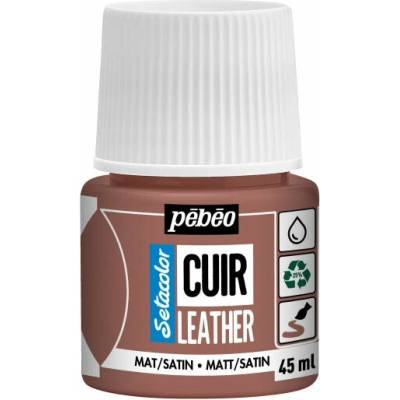 Pebeo Setacolor matt satin farba na kožu 45 ml terakota