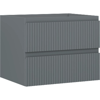 Mexen Rivel шкаф за баня под мивка 60 см, 2 чекмеджета, оребрена, графит мат - 91A20-06047-2-BFF66 (91A20-06047-2-BFF66)