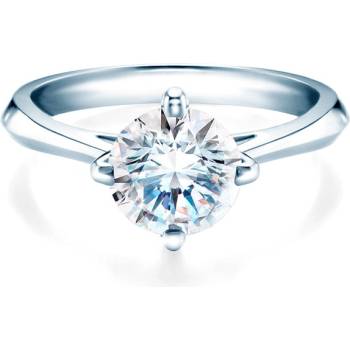 SAVICKI Годежен пръстен The Light: бяло злато, лабораторен диамант