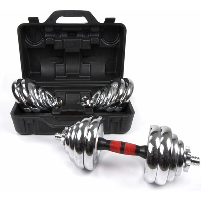 Sportago Premium set jednoručných nakladacích činiek 2 x 15 kg