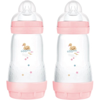 MAM Perfect Star Anti-colic Bottle шише против колики 2m+ Pink 2x260ml