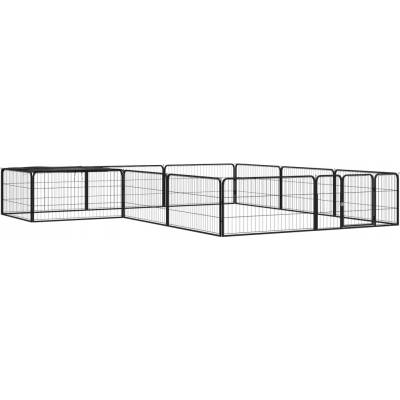 VidaXL Kotec pro psa z práškované oceli 300 x 300 x 50 cm