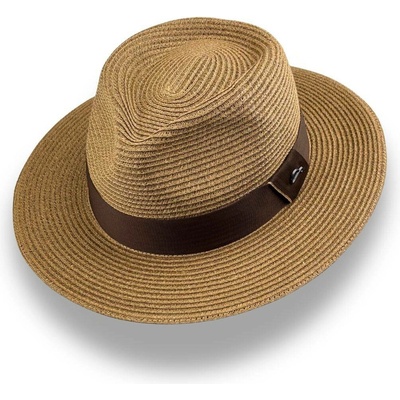 Luxusní nemačkavý klobouk Fedora Göttmann Hemingway 22-597/20 hnědý