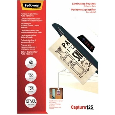 Laminovacie fólie Fellowes 303x426 A3 125mic adhezívne