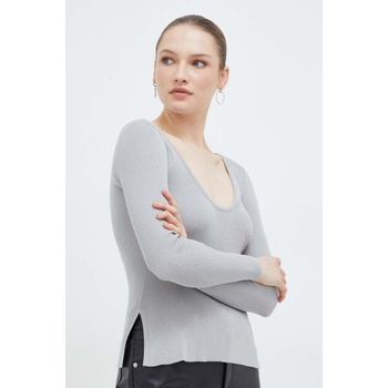 Max Mara Пуловер Max Mara Leisure дамски в сребристо от лека материя 2416361017600 (2416361017600)