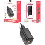 VEN-DENS 30W USB Type-C Бързо зарядно мрежово зарядно - Черно KP34862