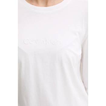 Calvin Klein Underwear Домашна памучна блуза с дълги ръкави Calvin Klein Underwear в бяло 000QS7332E (000QS7332E)