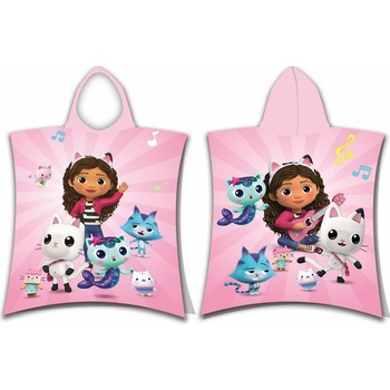Jerry Fabrics Plážová osuška pončo Gabbys Dollhouse 02 Plážová osuška pončo Gabbys Dollhouse 02 50 x 115 cm