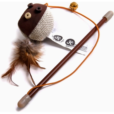 JK ANIMALS Balónik na prúte s catnipom (santou) 18 cm