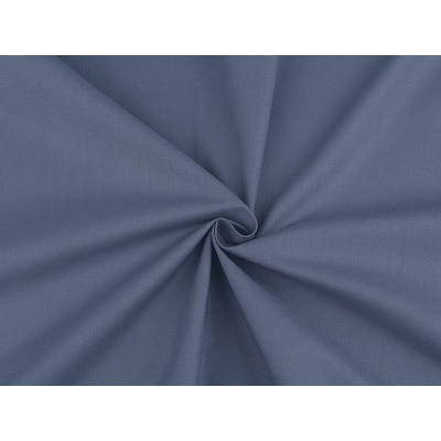 Bavlněná látka / plátno jednobarevná, střední, 15 (31) modrá jeans