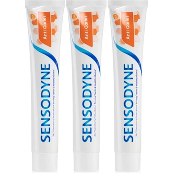 Sensodyne Anti Caries Anti Carries паста за зъби срещу кариес 3x75ml