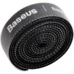 Baseus Лента за организиране на кабели Baseus Rainbow Circle Velcro Strap, 100Cm, велкро, черна (ACMGT-E01 / 47159)
