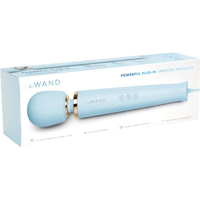Le Wand - ексклузивен масажиращ вибратор, син цвят