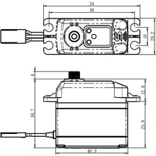 SAVÖX SB-2275MG BRUSHLESS HI VOLT Digitální servo 9kg