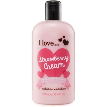 I Love Bath Shower Strawberry Cream sprchový gel 500 ml