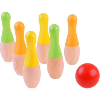 Drevený detský bowling Inlea4Fun Wooden Skittles