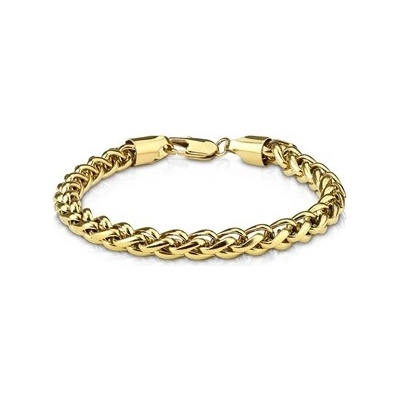 Šperky4U pánský ocelový zlacený OPA1008-GD