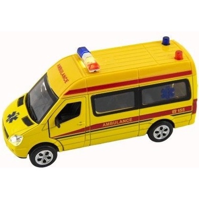 Teddies Auto ambulance 15cm se světlem a zvukem na zpětné natažení