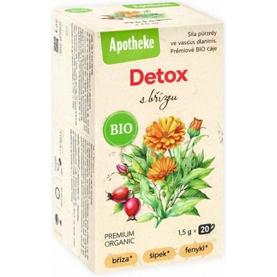 Apotheke BIO Detox s břízou čaj 20 x 1,5 g