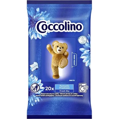 Coccolino Intense Fresh Sky МОКРИ ароматни кърпички за сушилня 20 бр
