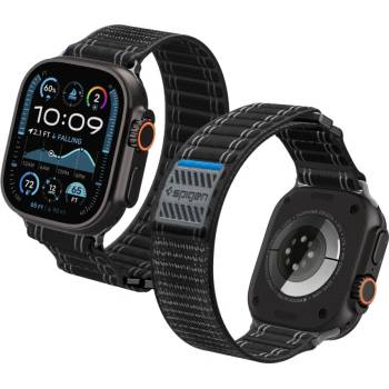 Spigen Найлонова каишка за Apple Watch 8 / 9 / 10 / 11 / SE / Ultra (44/45/46/49mm) от Spigen WBF0 - Black (8800283312751)