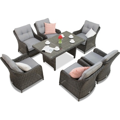 Garden Point Техноратанови градински мебели Toledo Premium антрацит Garden Point (GAP132-FIE)