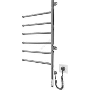 Mario Radiators Електрически въртящ се сушилник за кърпи VEER 80W/230V 82, 5x44, 5 cm неръждаема стомана/лъскав хром (MR0065)