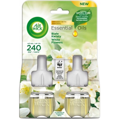 Air Wick Náplně do elektrického osvěžovače vzduchu Bílé květy 2 x 19 ml